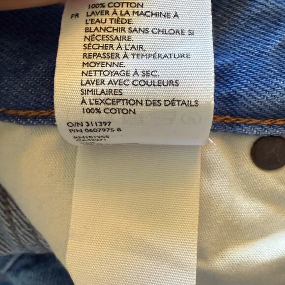COS Jeans Womens sz 26 Blue Straight Preppy Fall Winter - Picture 4 of 10